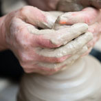 Sandy Brown in her studio 2016